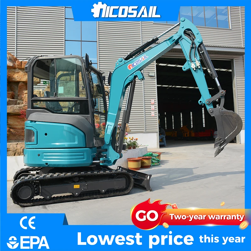 

Nicosail OKW35E Excavator for Landscaping/Farm Renovation Customizable Multi-Attachment Switchable