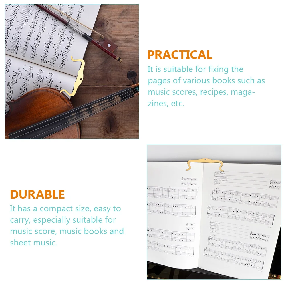 

Metal Music Book Holder Clips Iron Sheet Stand Guitar Accessories Musicians Tool Compact Size Music Score Page Holder