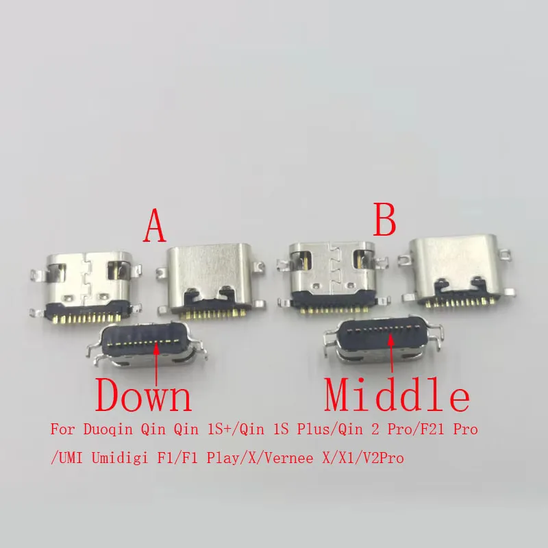 2-20-шт-зарядные-устройства-usb-type-c-док-станции-разъемы-для-duoqin-duo-qin-f21-2-pro-1s-1s-plus-umidigi-f1-play-vernee-x-x1-v2