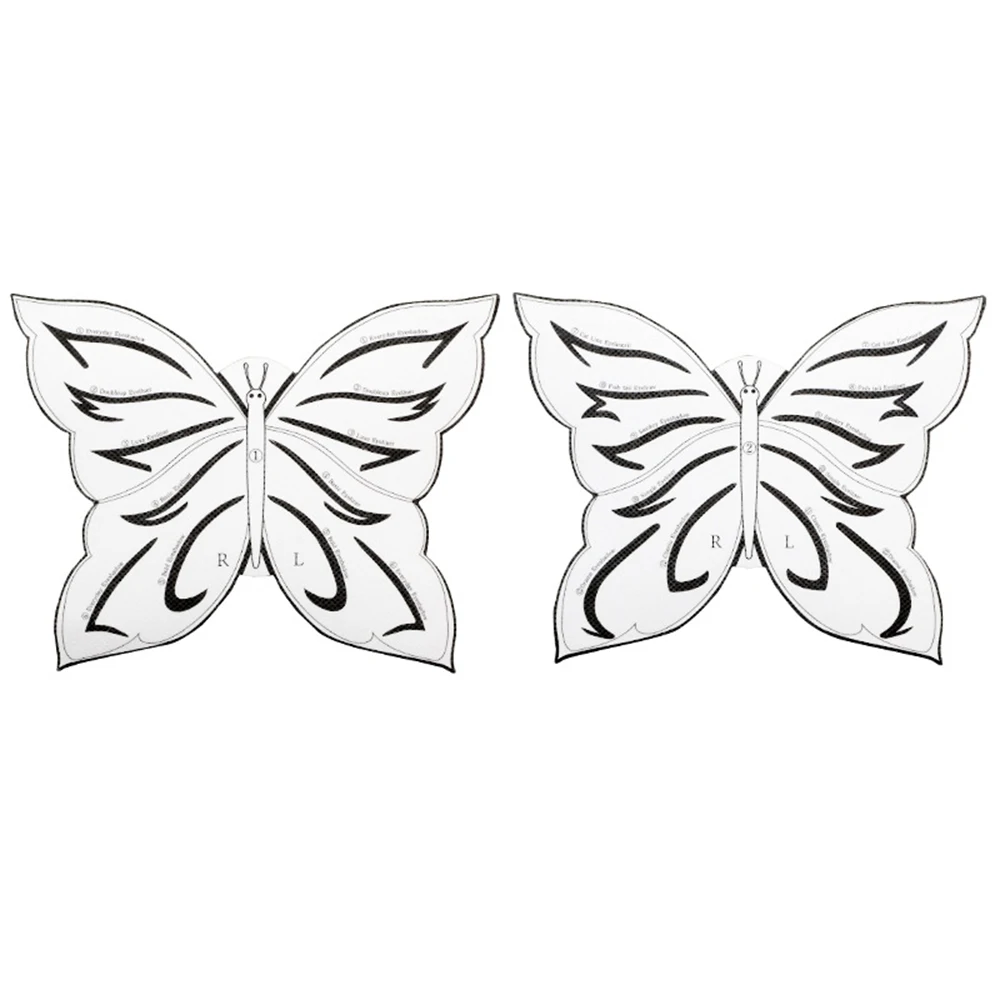 3pcs Butterfly Eye Make-Up Stencils Eyeliner DIY Eye Shadow Template Non-Woven Auxiliary Stickers Lazy Eyeliner Design Festival