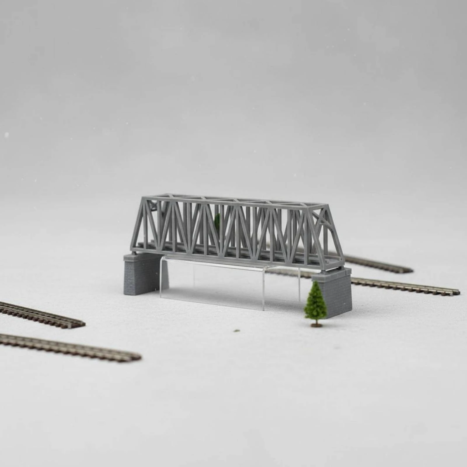 N Scale Railway Bridge Detailed Design Elevated Train Bridge Model Hobby Grade