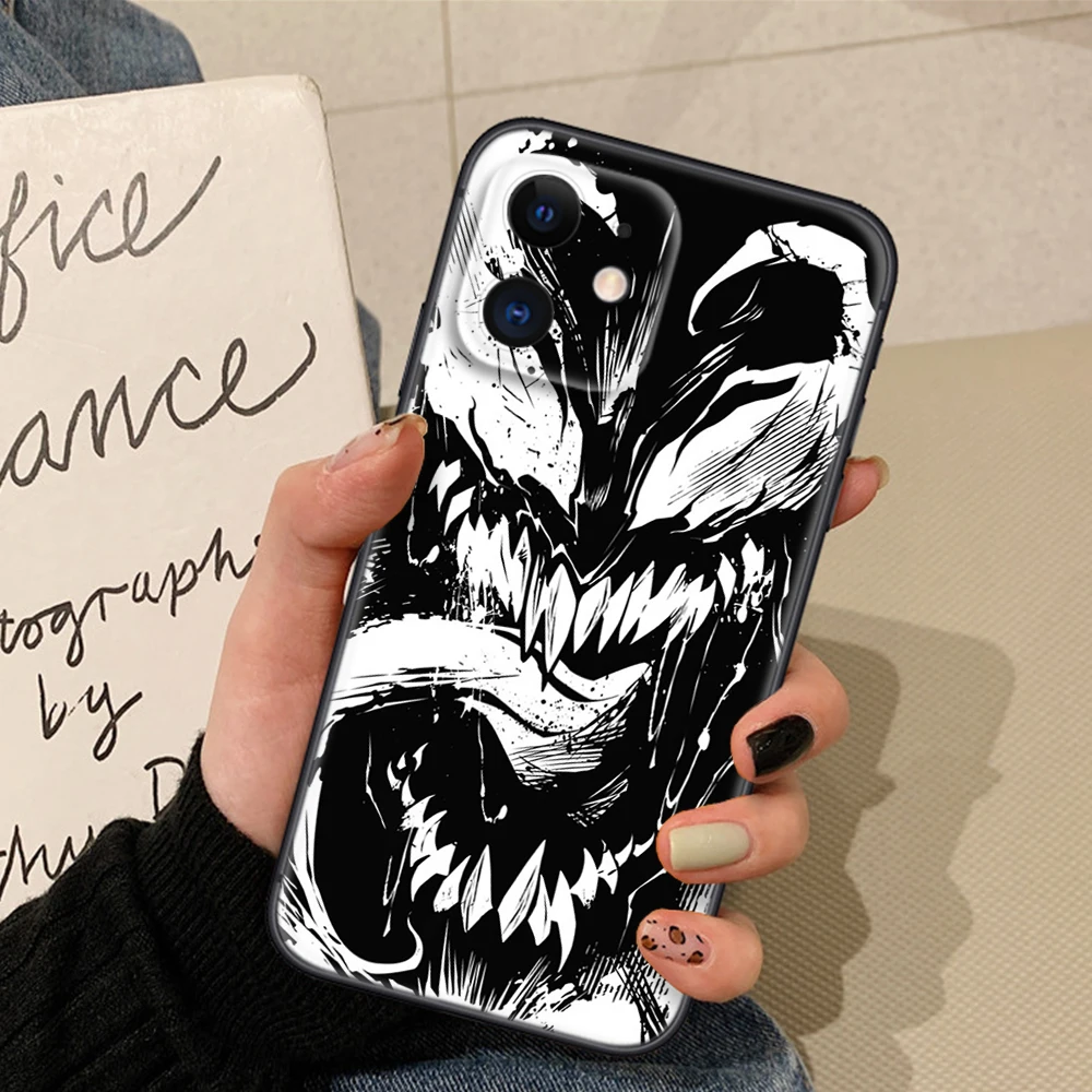 S5 Marvel Venom Soft Case dla Samsung S9 S10E S10 Lite S20 Ultra S21S S21 Fe S22 S23 S30 Plus Note 10 20 M30S M21 M31 M51