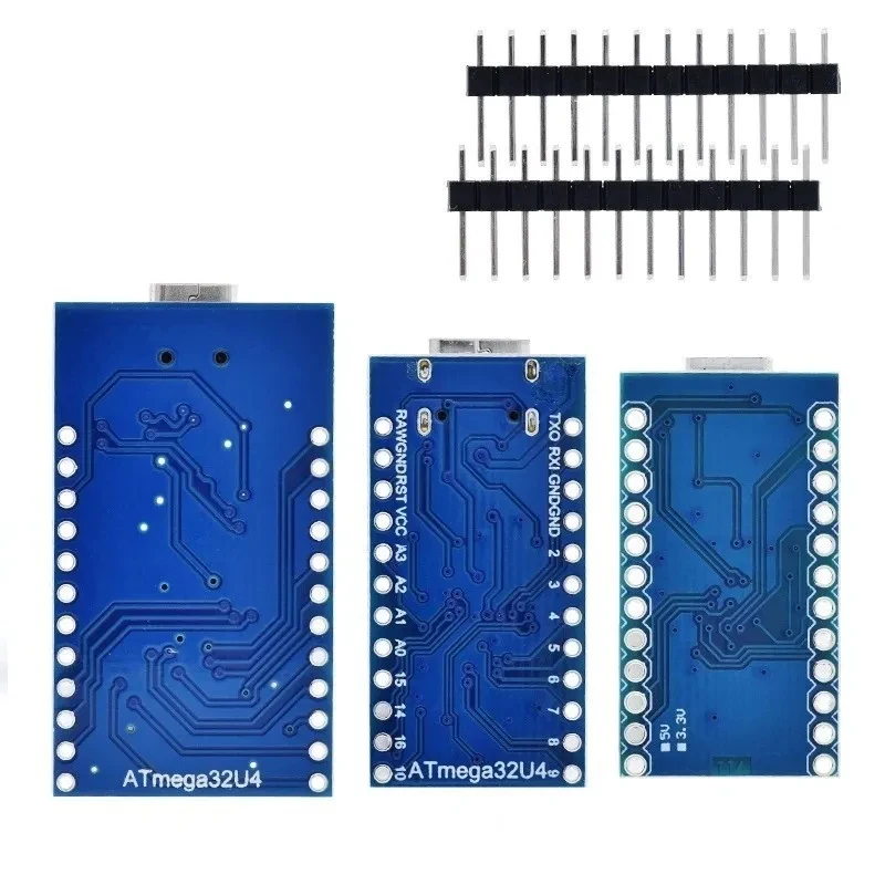 New Pro Micro/Type-C/mini for arduino ATmega32U4 5V/16MHz Module with 2 row pin header For Leonardo in stock . best quality