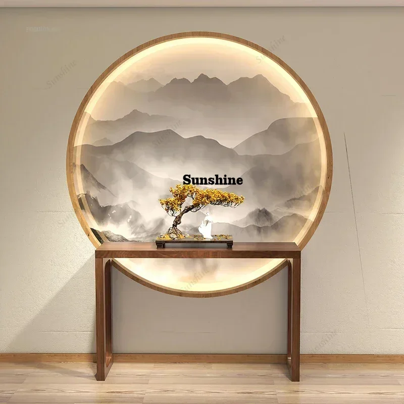Chinese Style Console Tables Hallway Entry Wall Long Table Solid Wood Living Room Incense Tables Hotel Lobby End View Table Z W