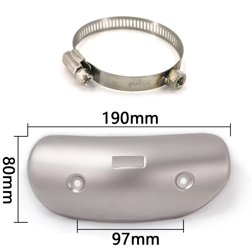 Universal Motorcycle Muffler Protector Exhaust Pipe Heat Shield Cover Anti Scald Board for Kawasaki Z900 Ninja 400 Cafe Racer