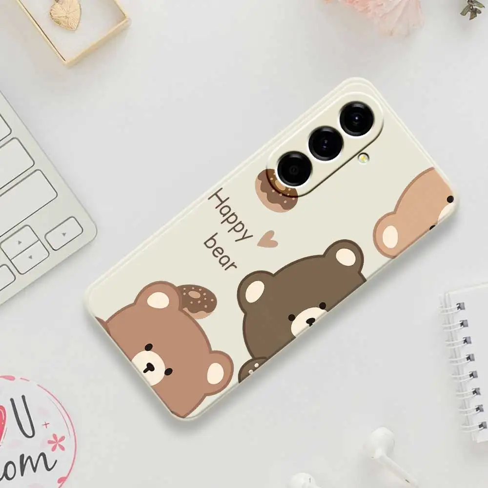 Etui na telefon Cute Bear do Samsung Galaxy A56 A55 A36 A06 A26 A13 A14 A15 A22 A23 A25 A32 A33 A34 A35 A55 A54 A53 A52 A16 5G Cover