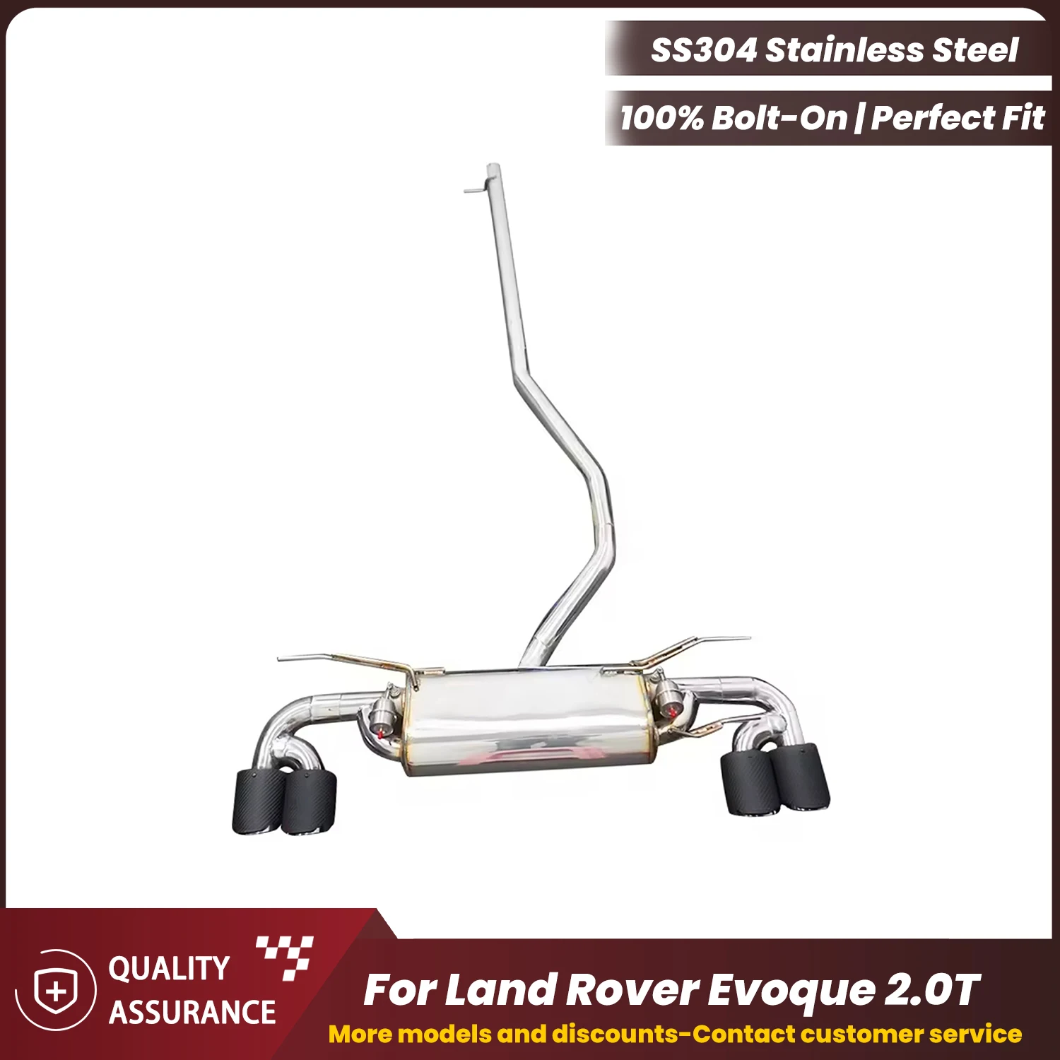 

Sporty ECCF Valved Catback Exhaust For Land Rover Evoque 2.0T Aggressive Exhaust Sound Performance Upgrade Easy Installation