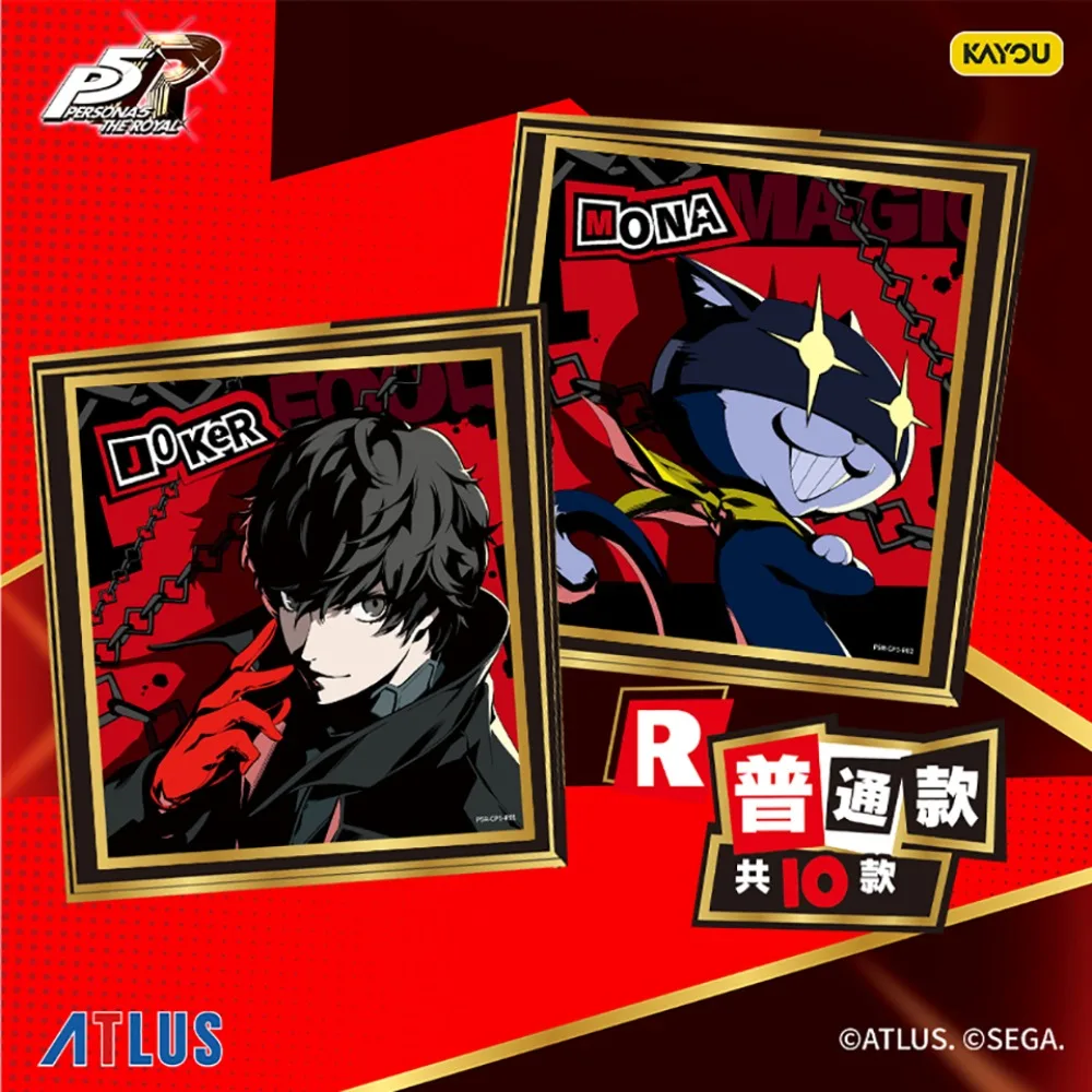 Cartes de Collection KAYOU Persona 5 authentiques, personnages de jeu de charme et de personnalité, cartes en papier coloré Amamiya Ren, cadeaux de noël