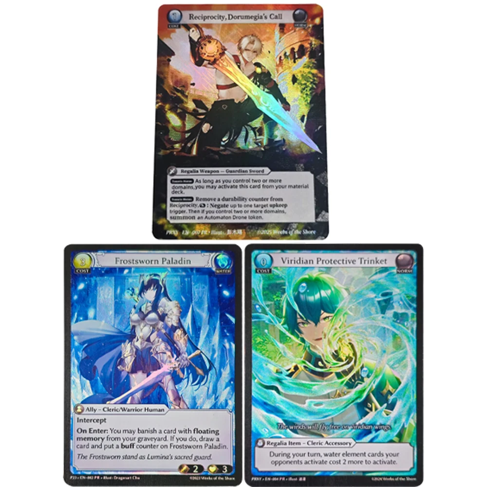 

Anime Grand Archive TCG Reciprocity Dorumegia's Call PRXY-007 Promo Card English Refractive Flash Card Textured Child Gifts