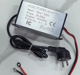 AC‑DC Power Converter 110‑245V to 12V-25A  Adapter 50‑60HZ Universal Power Supply for 2KW 5KW 8KW Diesel Parking Heater EU Power