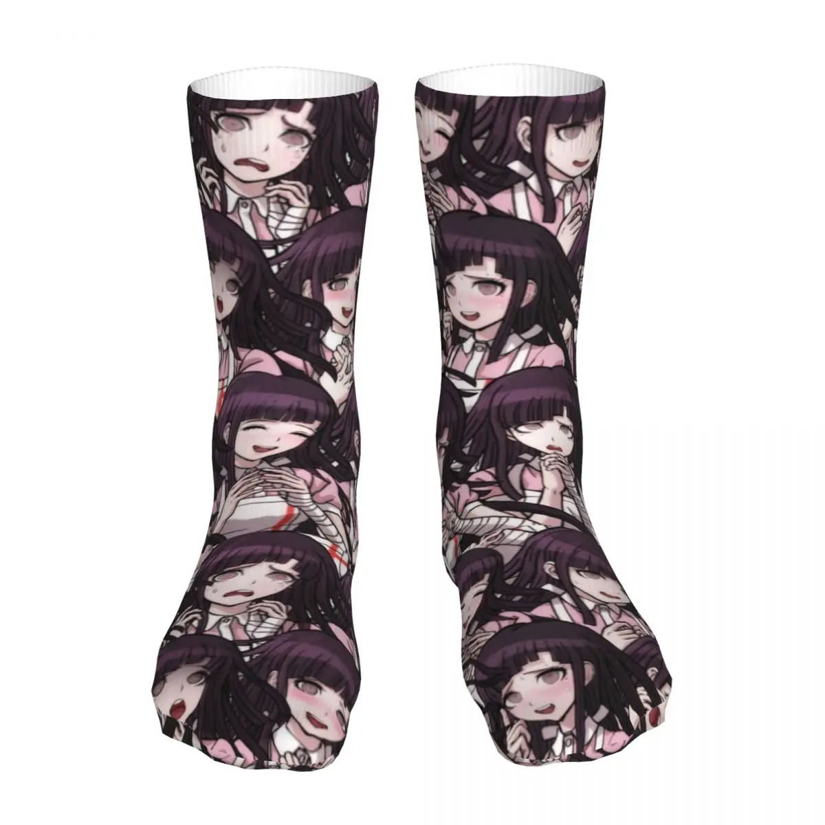 Fashion Socks Men\'s Women\'s Crazy Mikan Tsumiki Socks Danganronpa Graphic Socks Spring Summer Autumn Winter