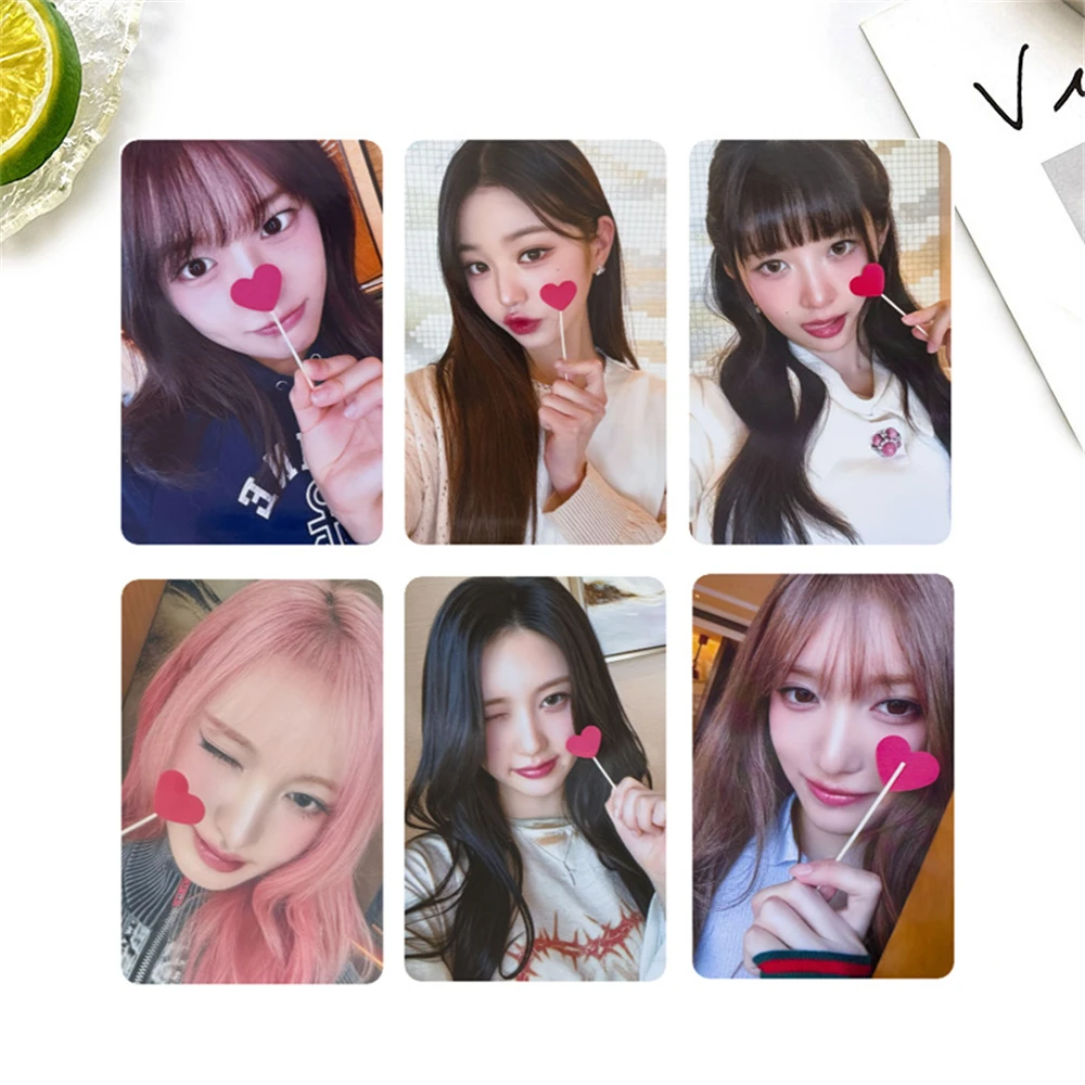 6 قطعة/المجموعة/مجموعة ألبوم KPOP IVE EMPATHY بطاقات بريدية Soundwave Photocard LEESEO WonYoung GAEUL YuJin LIZ REI بطاقات لومو على الوجهين هدية للمعجبين
