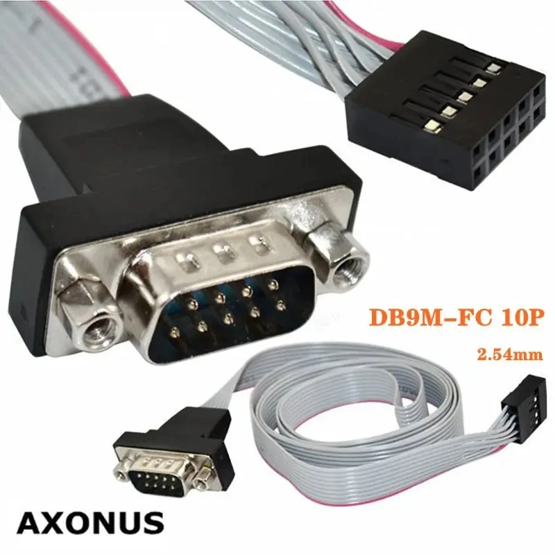 9-Pin Serial Port COM Serial Port Baffle Cable Directly Connected To Graphics Card Flat Cable DB9 Male/DuPont 10P2.54 Expansion