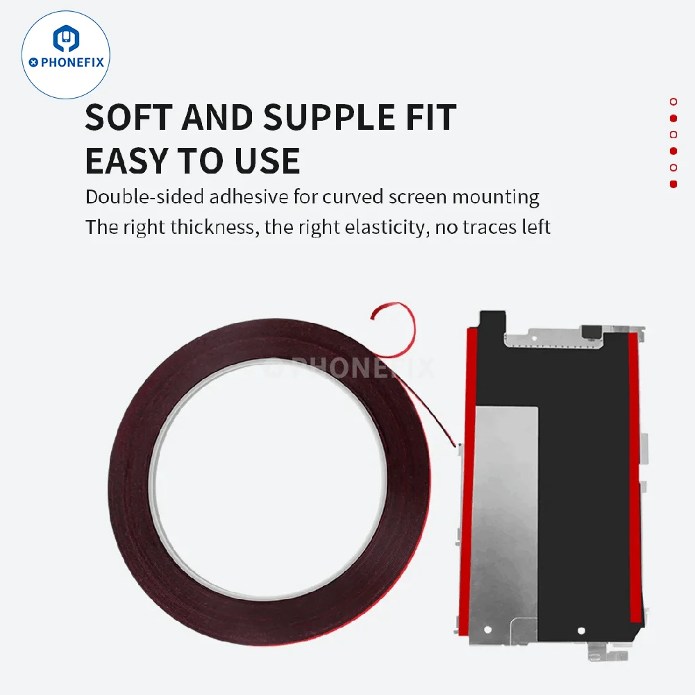 10m Double Sided Adhesive Tape for Sealing the Back Cover of Mobile Phone Laptop Screen Tablet Sponge Back Adhesive Tools