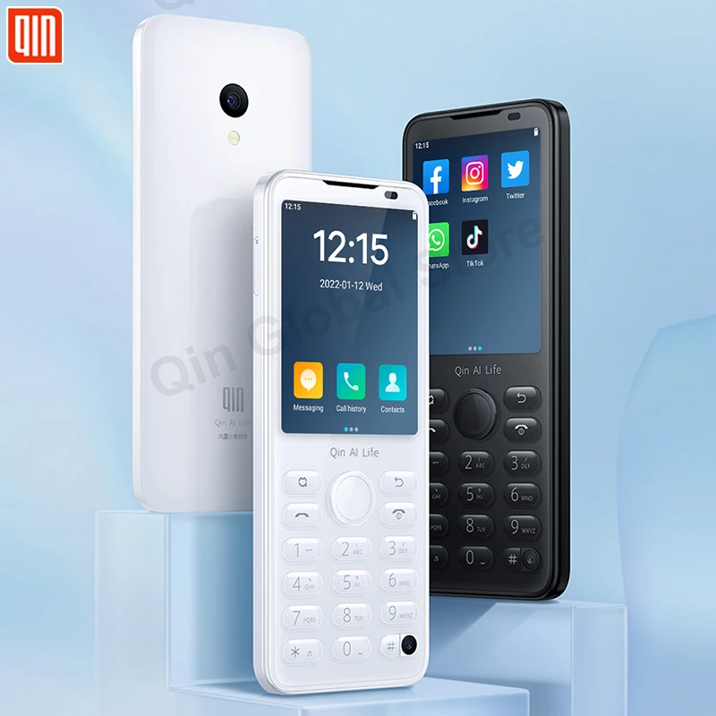 Qin-Téléphone intelligent F21 Pro, écran tactile, WiFi 5G, 2.8 pouces, 3 Go, 32 Go, 4 Go, 64 Go, Bluetooth 5.0, 480x640, Version globale