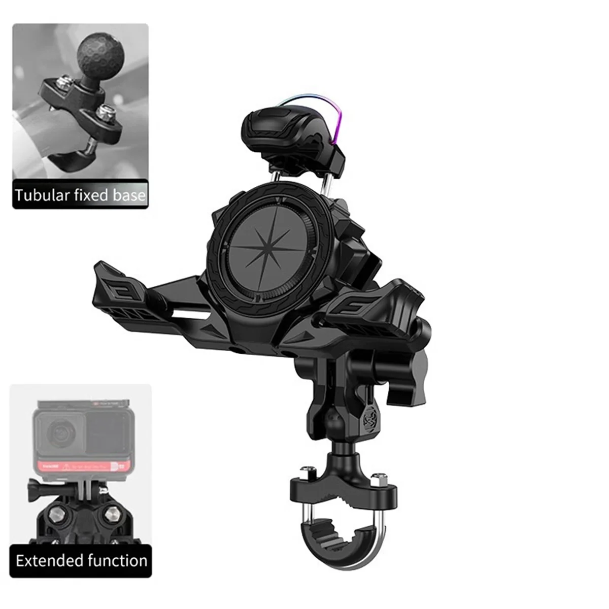 Motorcycle Handlebar Mobile Phone Stand Anti-Vibration Mobile Phone Stand Electric Car Phone Holders Motorcycle Riding