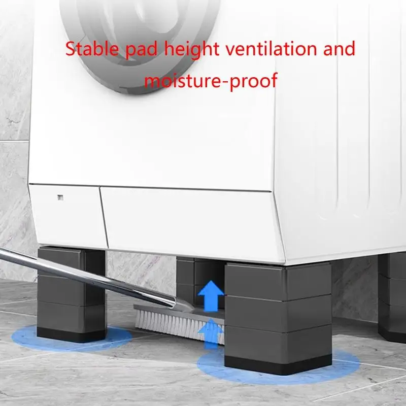 M6CB 4X Nội thất cân bằng Feet Máy giặt Máy chống rung đối với Tủ lạnh Tủ lạnh Bàn tăng cân bằng