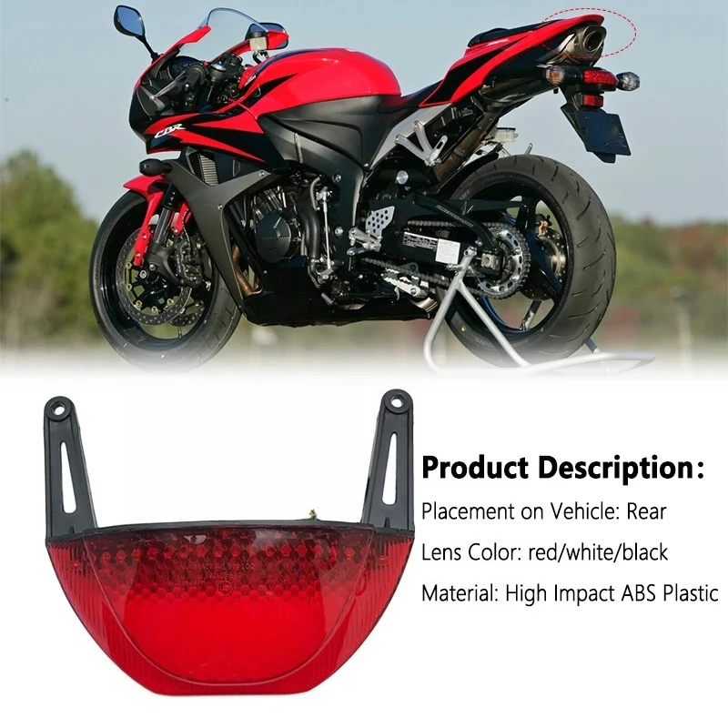 LED Taillight Integrated Brake Turn Signal Fit Honda CBR600RR 2007–2012 view 4