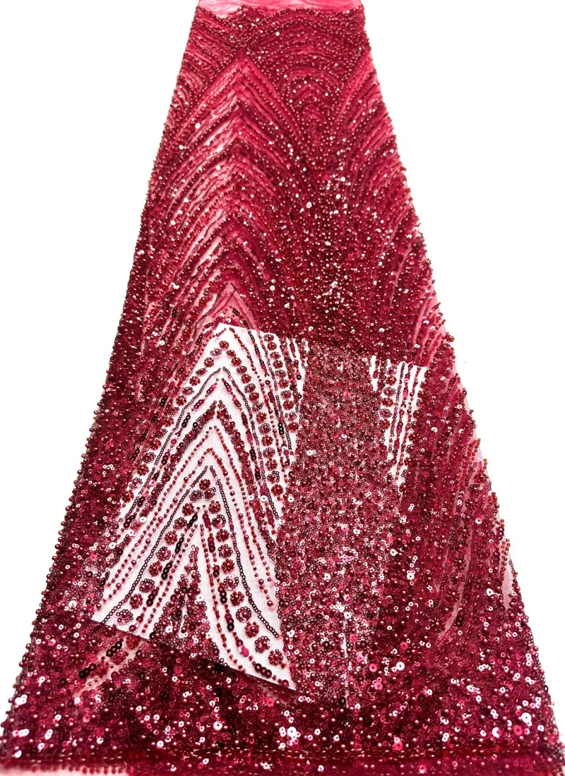 

Роскошная элегантная африканская ткань с бисером и пайетками, кружево 2026 года, высококачественный французский нигерийский тюль для свадебных и праздничных платьев, 5 ярдов