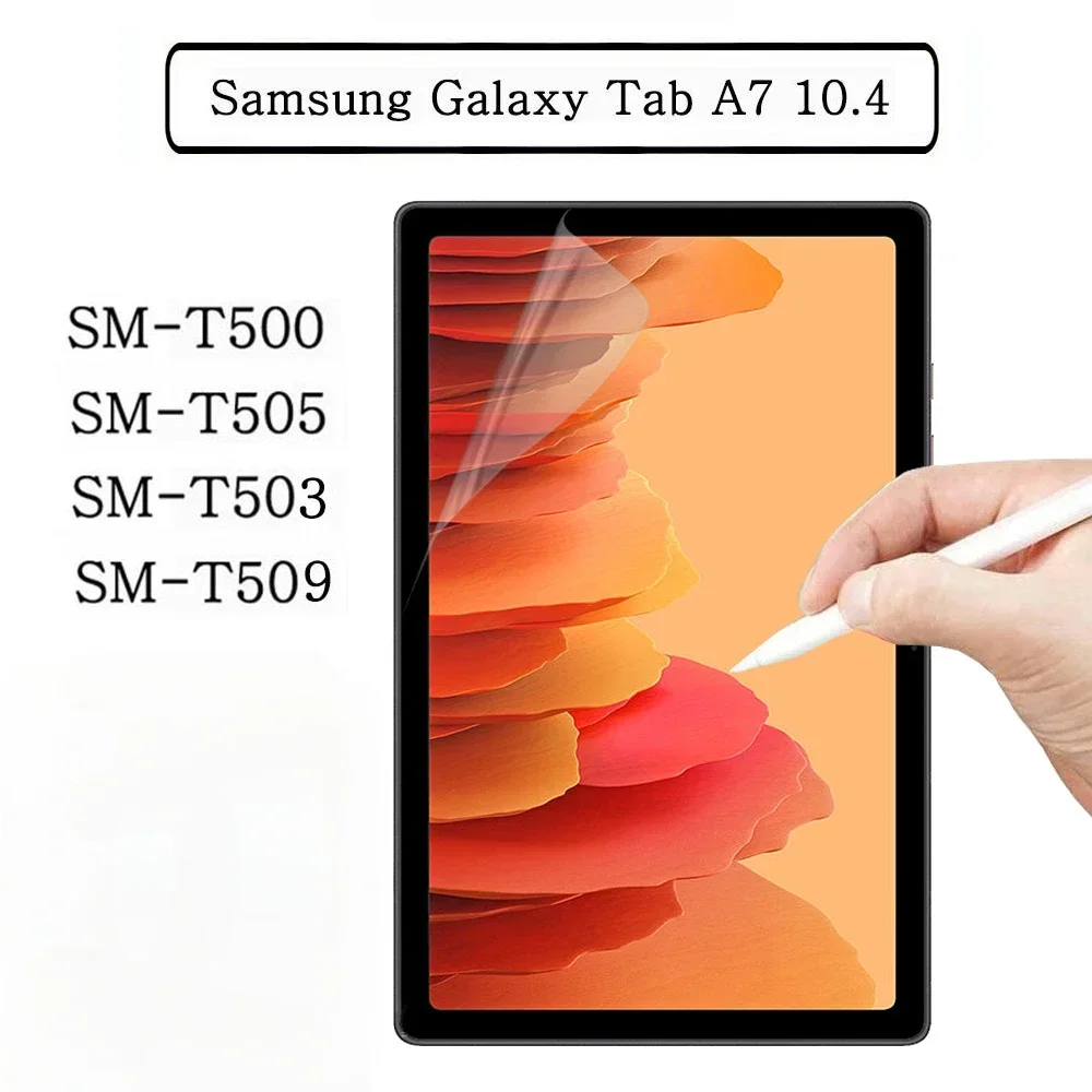 Pellicola in carta 1/2/3 pezzi per Samsung Galaxy Tab A7 10.4 2020 2022 T500 T505 T503 T509 come scrivere su pellicola salvaschermo in carta