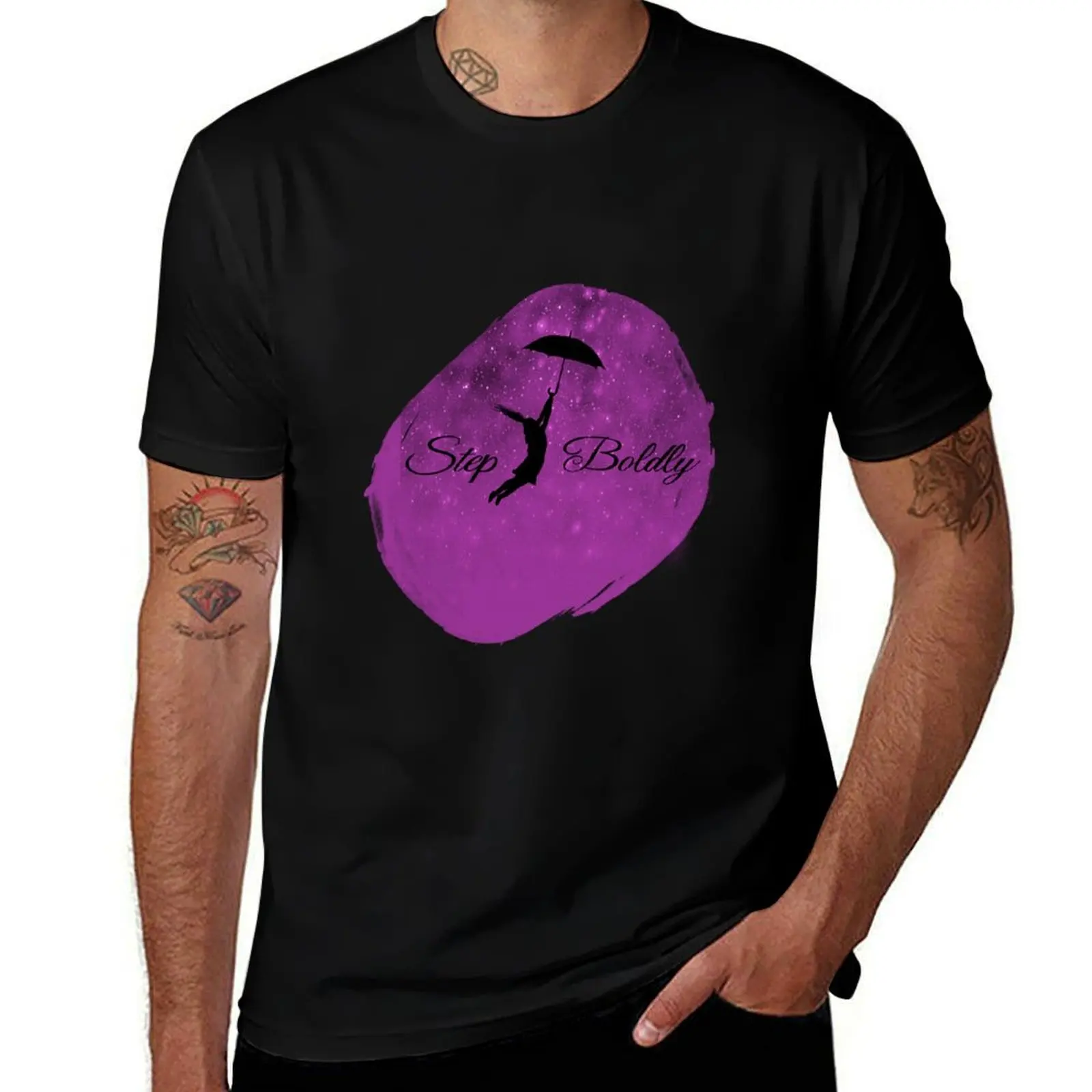 

Morrigan Crow Step Boldly T-Shirt Stretch Fabric Comfort T-Shirt