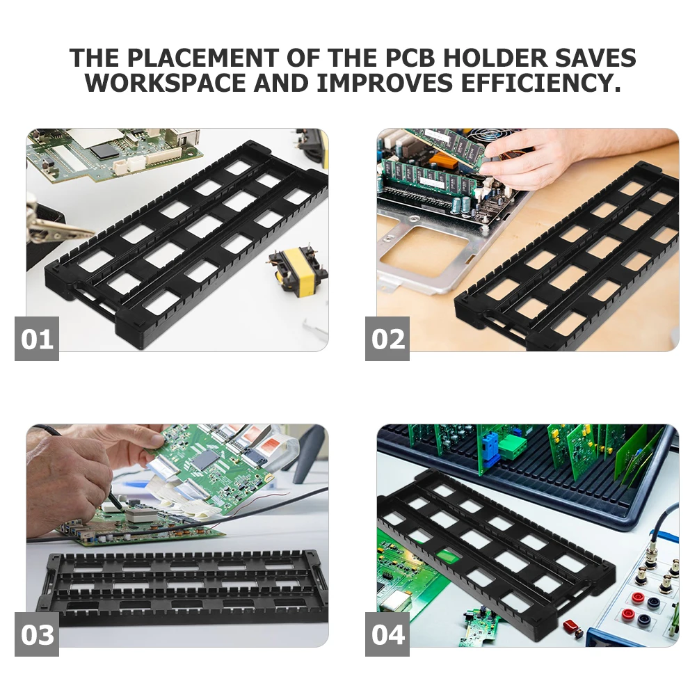 3 stücke PCB Rack Anti Statische Bar Halterung PCB Board Halter Stehen Für Löten Display Lagerung Platine Regal Rack Halter arbeits