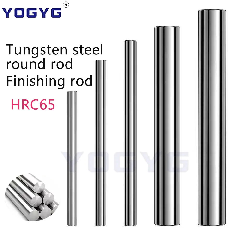 

HRC65 5pcs 3 4 5 6x100mm 50mm 75mm 100mm long Carbide rod tungsten steel rod alloy round rod tungsten steel round rod Abrasive