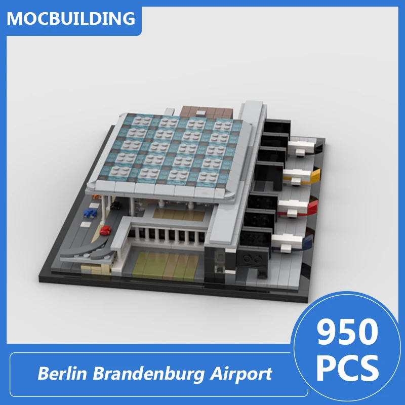 Willy Brandt-décennie s de Construction Moc, Briques à Assembler Soi-Même, Aéroport de Berlin et Brandebourg, Modèle d'Architecture, Jouets Cadeaux, 950Pcs