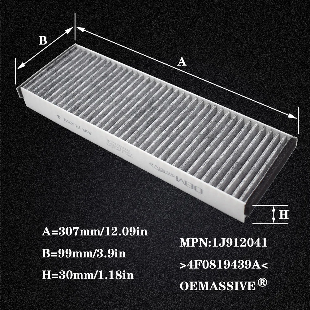 For Audi A6 Avant Allroad 4F C6 R8 Spyder Lamborghini Gallardo VW XL1 4F0819439A 4F0898438A 2X Pollen Cabin Air Filter Car Parts