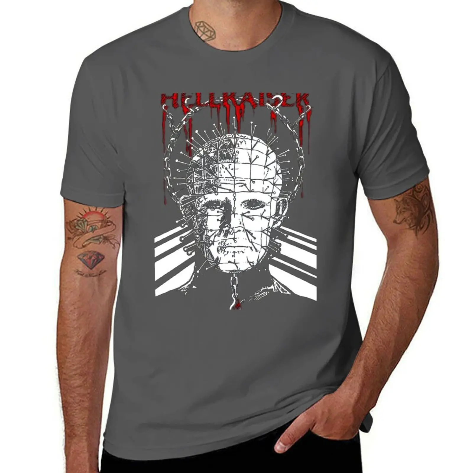 

Hellraiser Pinhead - T-Shirt Running Gym Short Sleeve Sports Tee