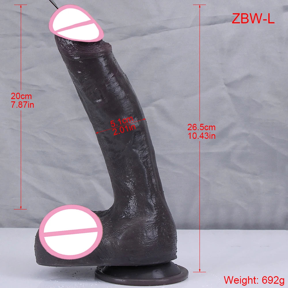 Realistic XXL Dildo Black Soft Silicone Big Penis Cheap Adult Sex Toy Thrusting Suction Cup For Women Strapon Female Masturbator