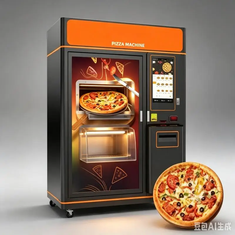 Automatic Pizza Vending Machine Customized Commercial Pizza Heating Oven Fresh Food Solution