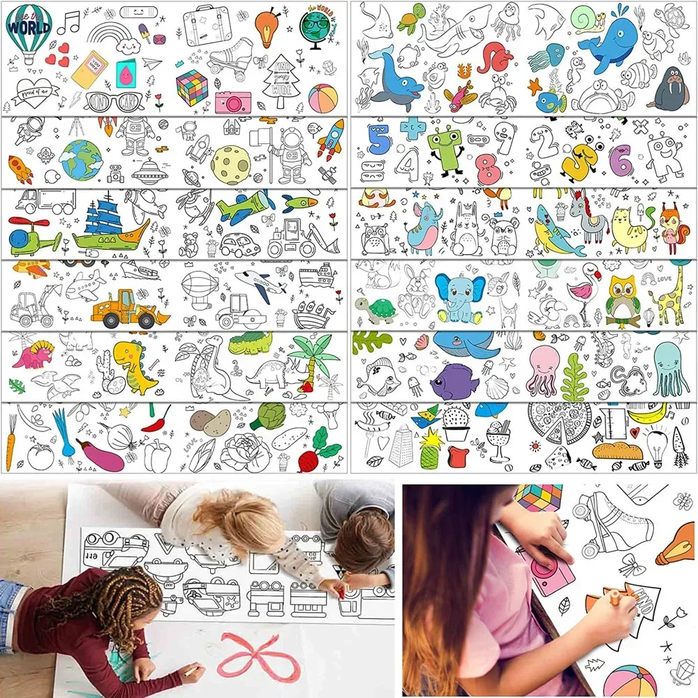 

Рулон красящей бумаги для детей, 30*90 см, для рисования, для творчества, для рисования