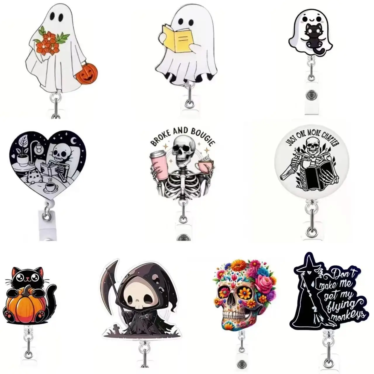 Halloween Utvidbar Badge Reel - Morsomt Tilbehør