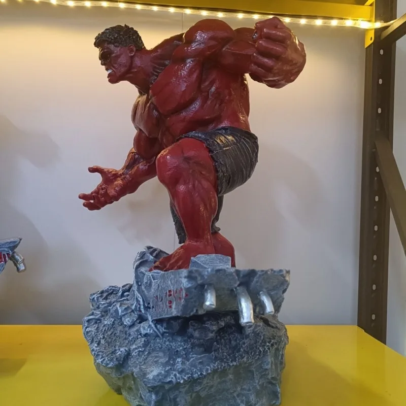 50cm Marvel Comics Collection Figure Hulk High-end Resin Anime Action Collection Desktop Ornament Decoration Children Toys Gifts