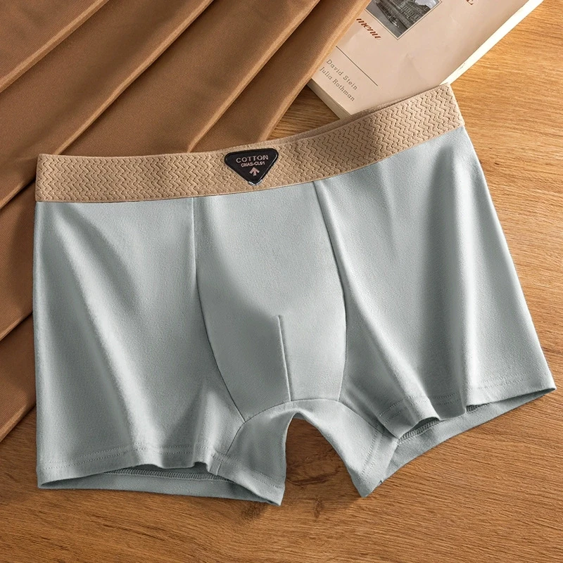 Comfortable Men's Cotton Trunks - 10A Antibacterial Protection, Soft Touch, Ideal for Young Men Seeking Style & Function