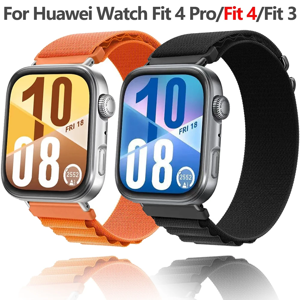 

Alpine Loop Strap for Huawei Watch Fit 4/4 Pro/3 Nylon Breathable Replaceable Wristband for Huawei Watch Fit 4/Fit 4pro Bracelet
