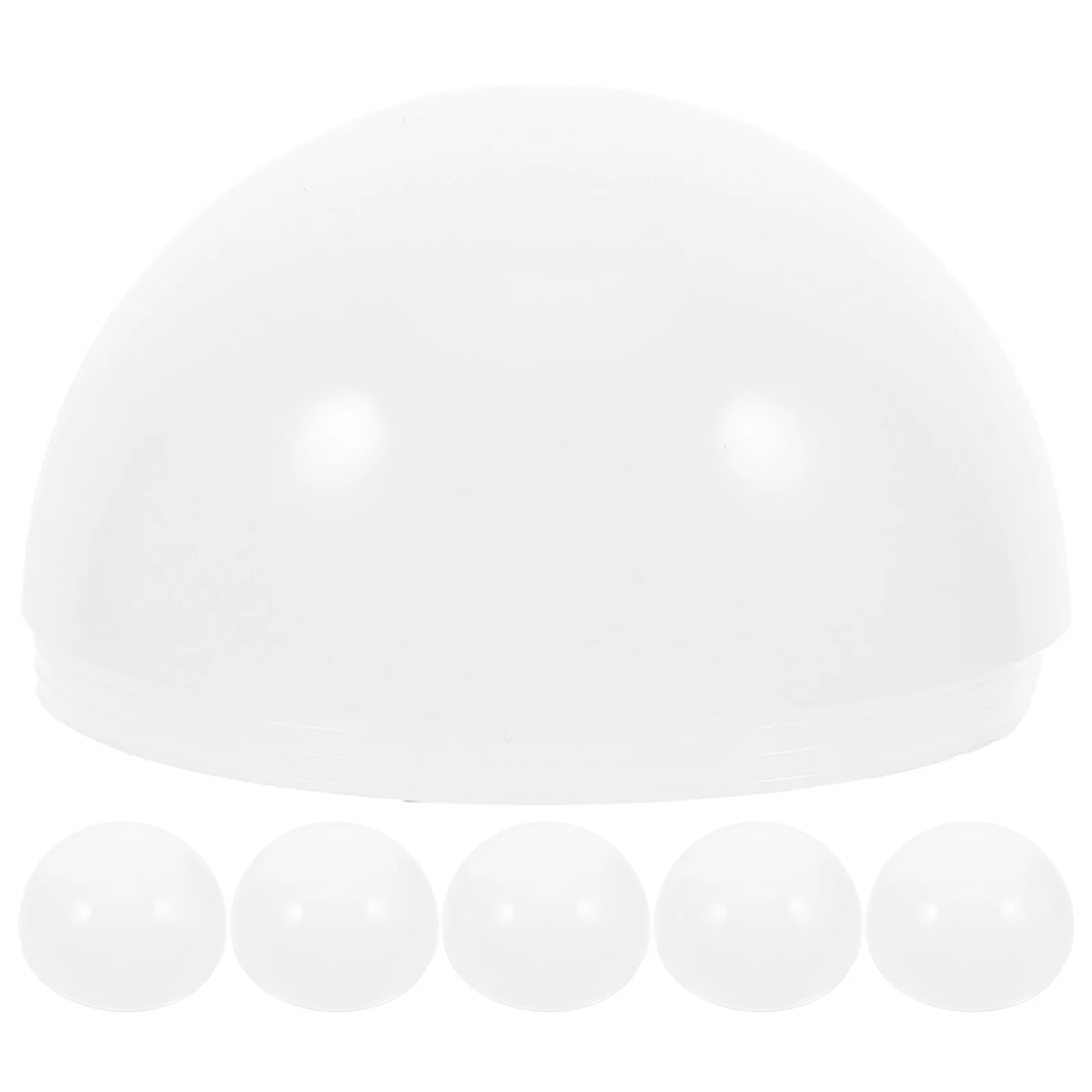 

6Pcs Flat Pc Light Covers Half Round Anti-Fog Diffuser Soft Lighting Ceiling Lamp Replacement Light Covers Spotlight Lamp Shades