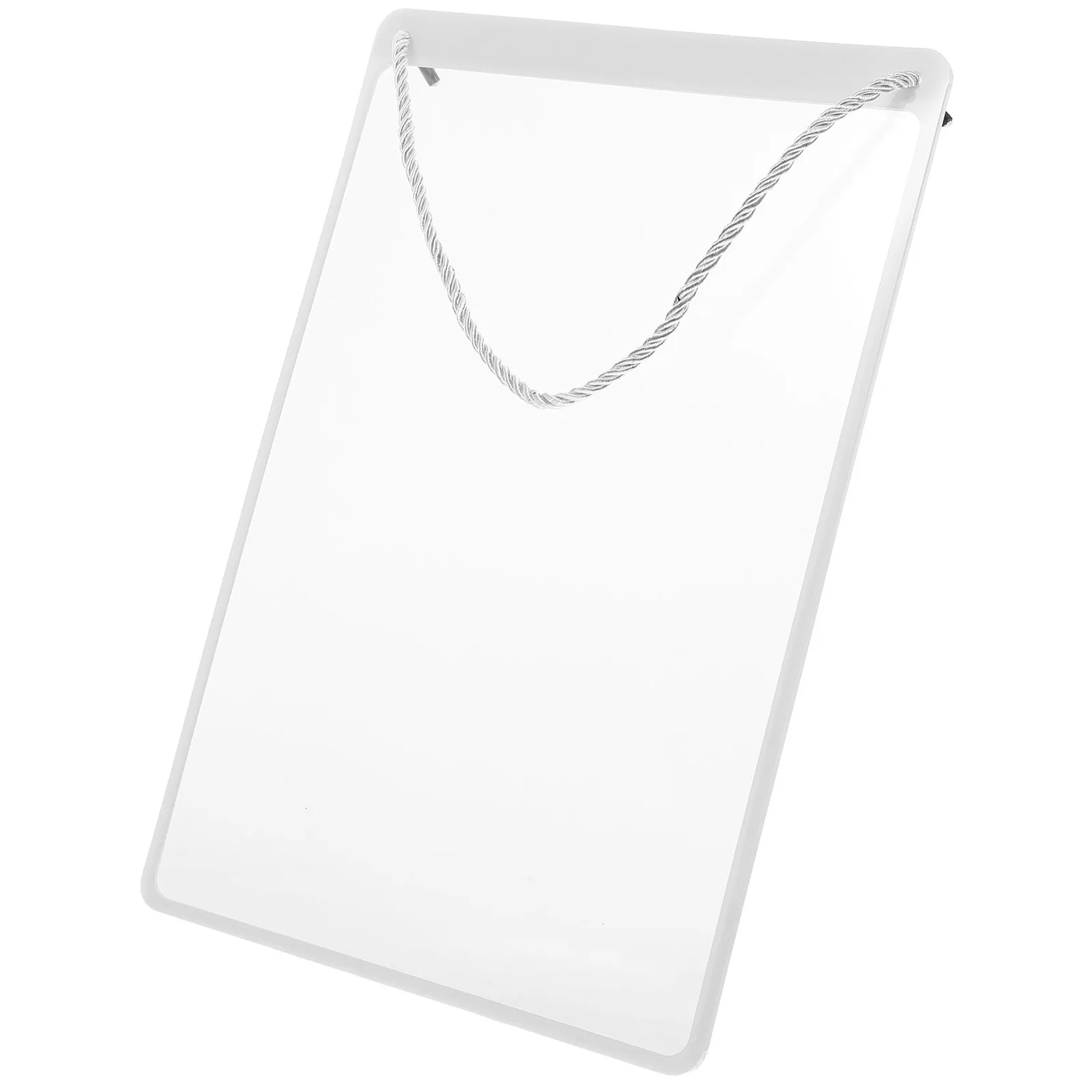 Clear PVC Hanging Sign Holder A4 Size for Clothing Stores Market Stalls Retail Shops Supermarket Restaurant Window Door Display