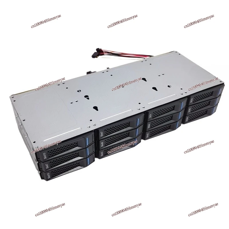 12-Disk 3.5-inch Hard Disk Cage Hot-swappable 8087 Interface D-type 4ping Power Supply
