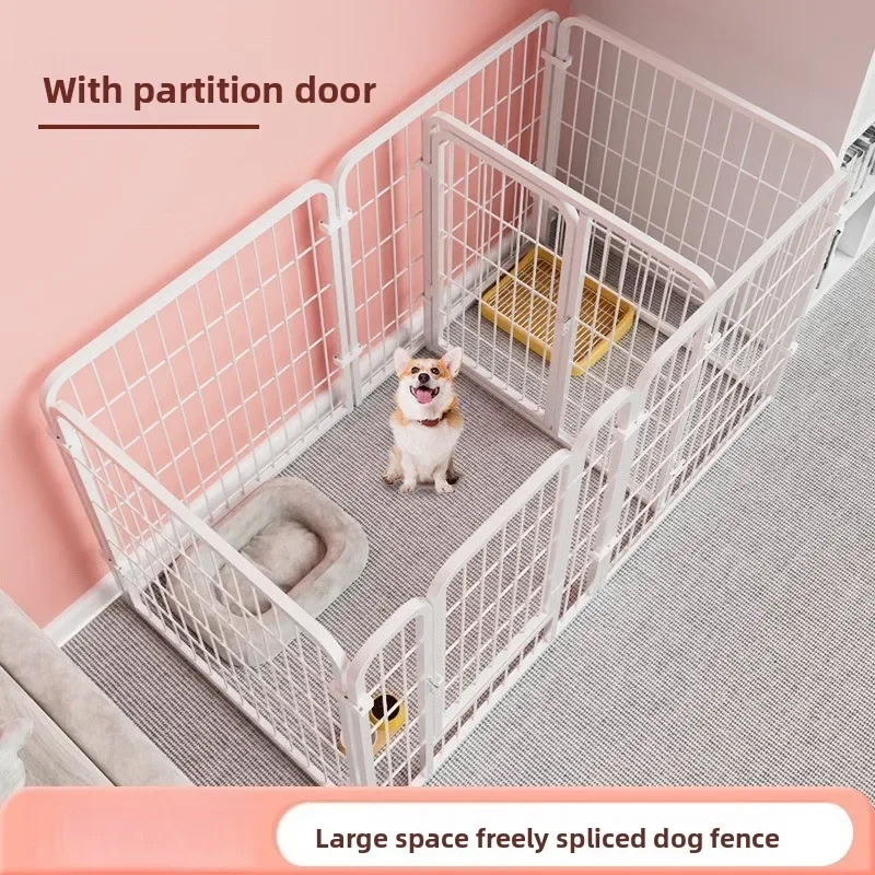 Indoor Pet Gate Fence Barrier Divider Door Fence Modular Dog Crate Indoor Pet Fence Enclosure Toilet Training Partition Door