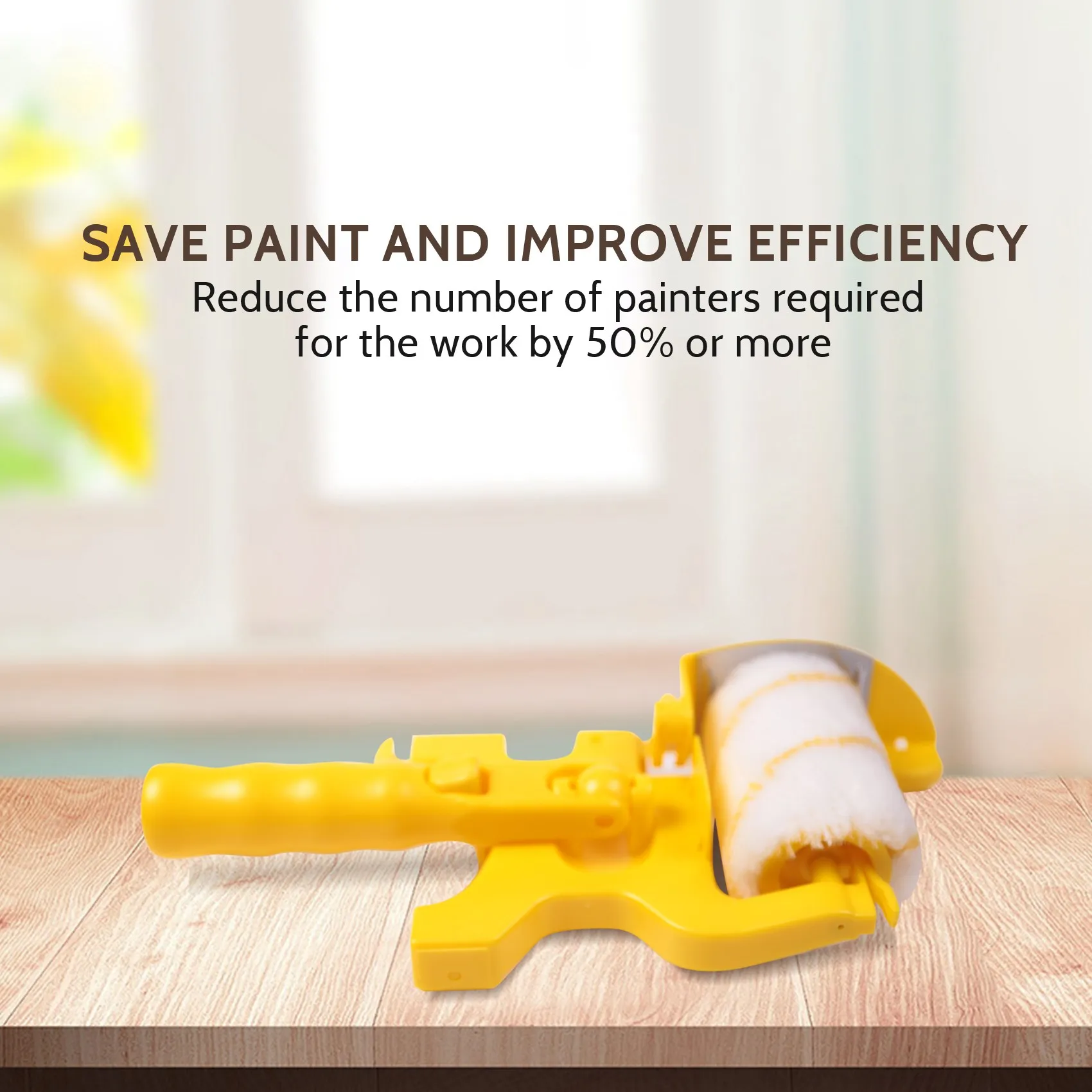 2025 Trend6pcs Paint Edger Roller Brush Tools Portable Clean-Cut Brush For Home Wall Ceilings