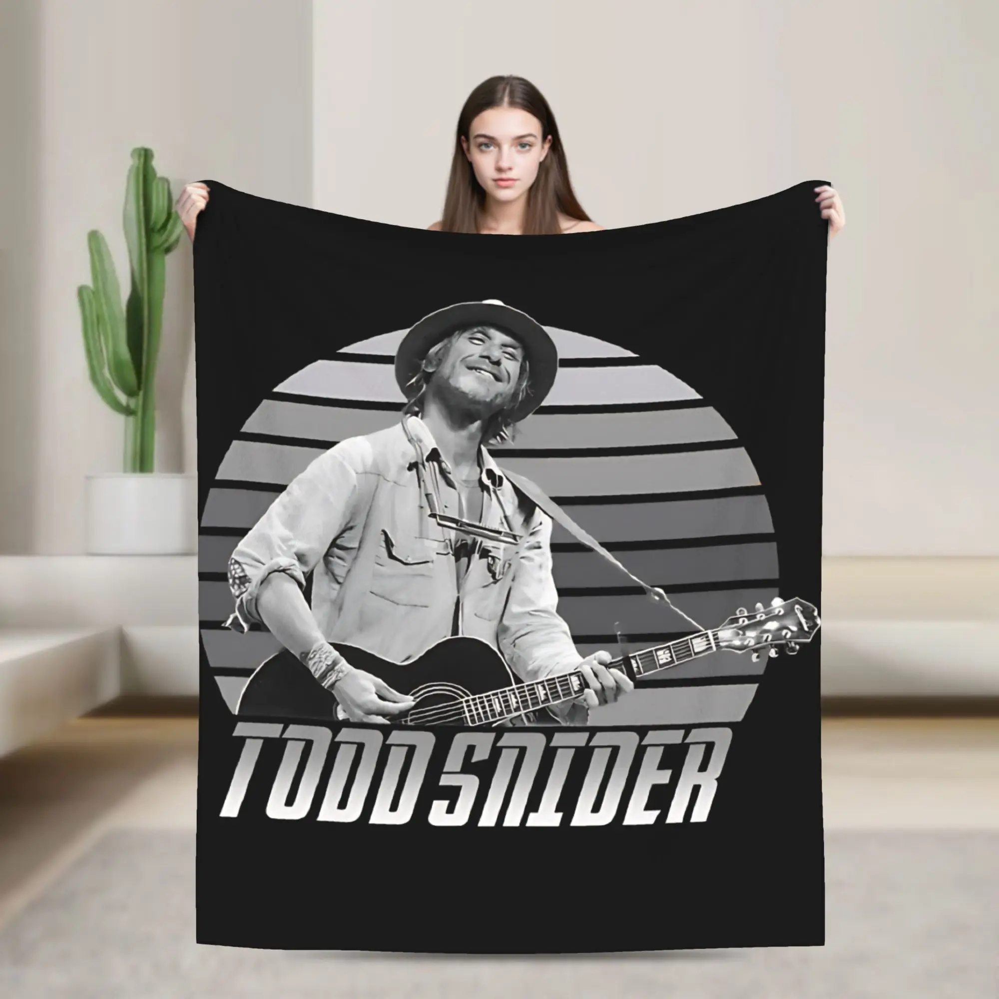 

Todd Snider Singer Knitted Blanket Fleece Warm Throw Blanket for Home Couch Bedroom Quilt
