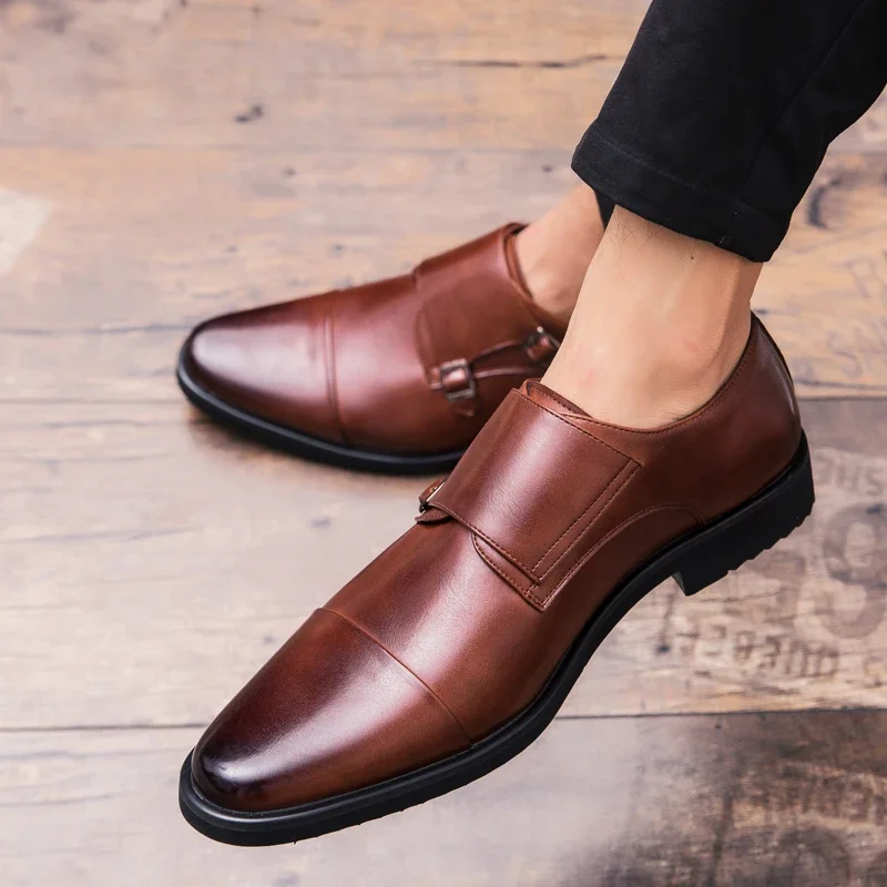 

Men's Formal Shoes New Loafers Office Dress Footwear Fashion Party Wedding Flats Casual Business Shoes for Men Botas Para Hombre