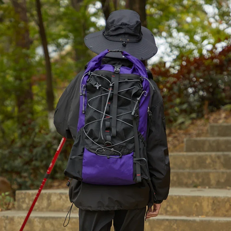 Ransel Mendaki Ringan 36-50L Luar Ruangan, Tas Berkemah, Bersepeda, Ransel Mendaki Ransel Tahan Air Perjalanan