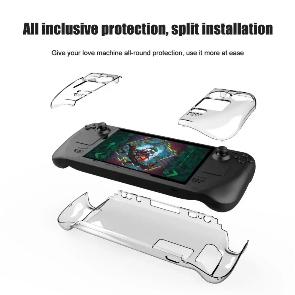 Funda protectora de cristal de tipo dividido, fácil desmontaje, anticaída y antiarañazos, protección reforzada, fuerte resistencia al impacto