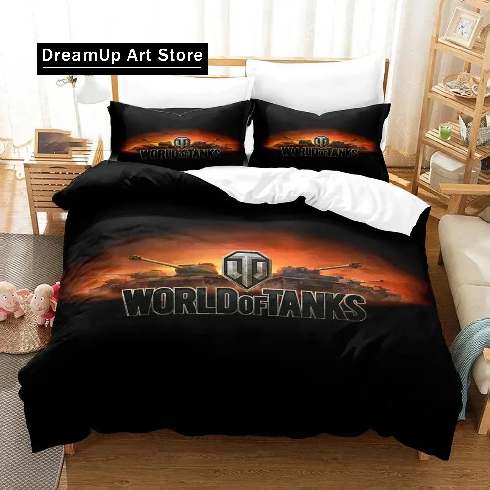 3D Print Game World of Tanks Fashion Bedding Set Boys Girls Twin Queen King Size Duvet Cover Pillowcase Bed boys Adult Bedroom