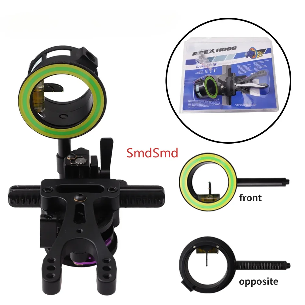 4/6/8x Lens Compound Bow Sight Eddie 1Pin Aiming Fast Fine-tune Long Bar Sight Compound Bow Arrow Hunting Accessories