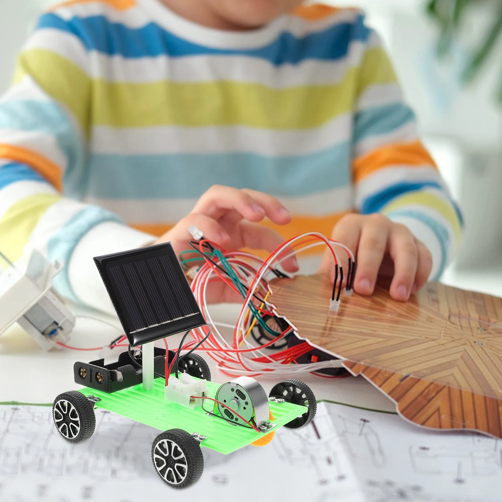 

Solar Powered Car Toys Science Kits Educational STEM DIY Models Mini Solar Vehicle Experiment Learning Projects for Boys Schools