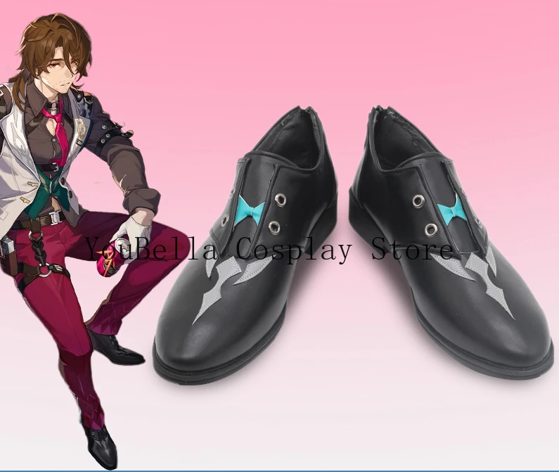

Обувь для косплея Game Gallagher Honkai Star Rail, обувь из искусственной кожи, мужские ботинки на Хэллоуин, аксессуары для карнавальных ролевых игр, обувь